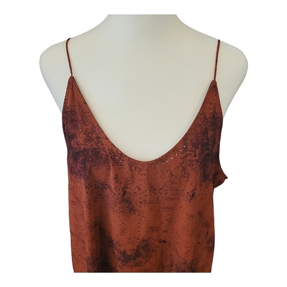 Hurley Coastal Cami Rust Tie Dye Dress NEW Size Medium | Beach Cover Up Dress - Picture 8 of 16